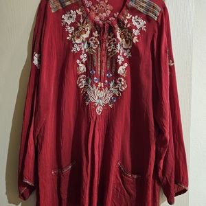 JOHNNY WAS SHIRT XXL